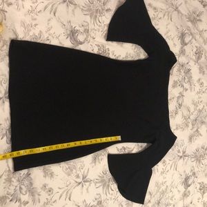 Black stretch dress.